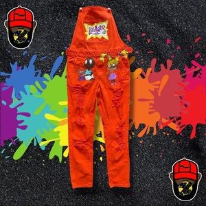 Rugrats Melanated. 👶🏾 Hand Painted Overalls!